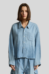Denimist - Cropped Work Shirt - INDCHAMB