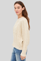 Denimist - Shadow American Flag Sweater - ECRUSLUB