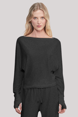Enza Costa - Cashmere Dolman Top - CHARCOAL
