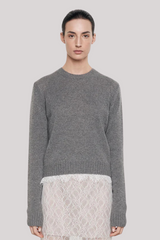 Enza Costa - Cashmere Easy Long Sleeve Crew - THUNDER