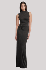 Enza Costa - Cashmere Sleeveless Twist Top - CHARCOAL