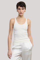 Enza Costa - Military Rib Slim Tank - UNDYED