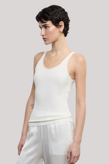 Enza Costa - Military Rib Slim Tank - UNDYED