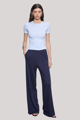 Enza Costa - Supima Cotton New Classic Short Sleeve - PALEBLUE