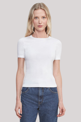 Enza Costa - Supima Cotton New Classic Short Sleeve - WHITE