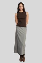 Enza Costa - Supima Cotton New Classic Sleeveless Tee - ESPRESSO