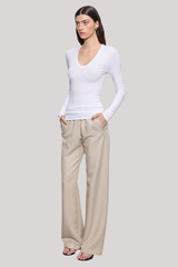 Enza Costa - Twill Everywhere Pant - STONE