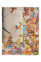 Faliero Sarti - Giraffes And Zebras Scarf - MULTI