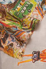 Faliero Sarti - Giraffes And Zebras Scarf - MULTI