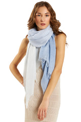 Faliero Sarti - Kus Kus Degrade Scarf With Sequins - DENIM