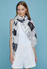 Faliero Sarti - Never Give Up Scarf - WHTEBLCK