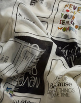 Faliero Sarti - Never Give Up Scarf - WHTEBLCK