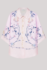 Forte_Forte - “Deliverance” Print Half Sleeve Shirt Top - SWEET