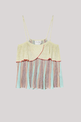 Forte_Forte - “Les Folies” Jacquard Ruffle Top - LUCENTE