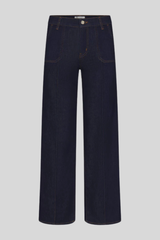 Frame - Le Slim Palazzo Pintuck Pocket - RINSE