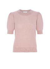 Frame - Cashmere Puff Sleeve Sweater - PEONY