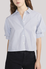 Frame - The Billow Sleeve Shirt - NVYSTRIP