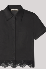 Frame - The Embroidered Seaside Shirt - BLACK