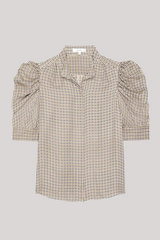Frame - The Houndstooth Gillian Top - HOUDMULT