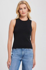 Goldie - Pointelle Shell - BLACK