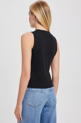 Goldie - Pointelle Shell - BLACK
