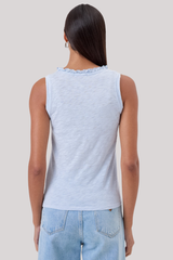 Goldie - Scoop Tank With Ruffle - BLUEBELL