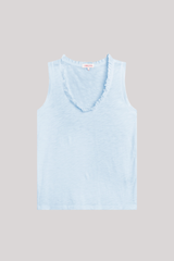 Goldie - Scoop Tank With Ruffle - BLUEBELL