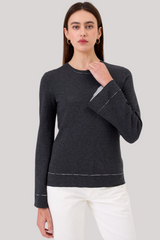 Goldie - The Double Face Bell Sleeve Pullover - CHAGRYHE