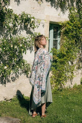 Maison Lecomte Flament - Green Marie-Antoinette Cotton Voile Scarf
- VERT