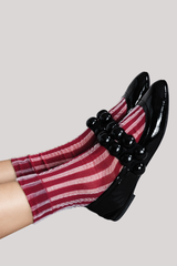 Hansel From Basel - Mykonos Sheer Short Crew - MERLOT