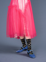 Hansel From Basel - Zooey Crew Socks - BLACK