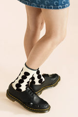 Hansel From Basel - Marbles Crew Socks - IVORY