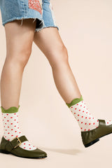 Hansel From Basel - Pineberry Crew Socks - WHITE