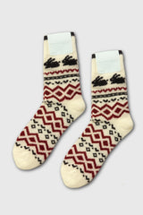 Hansel From Basel - Minky Bunny Fairisle Crew - MILK