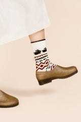 Hansel From Basel - Minky Bunny Fairisle Crew - MILK