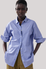 Hartford - Charlot Shirt - BLUEWHIT