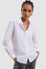 Hartford - Coraz White Poplin Shirt - WHITE