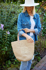 Hat Attack - Nat Tote Bag - NATURAL