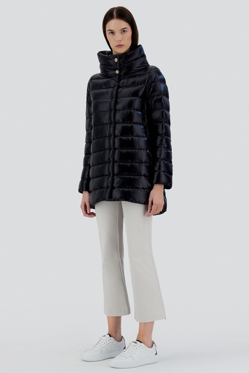 Herno - Amelia Ultralight Nylon A-Line Puffer Jacket