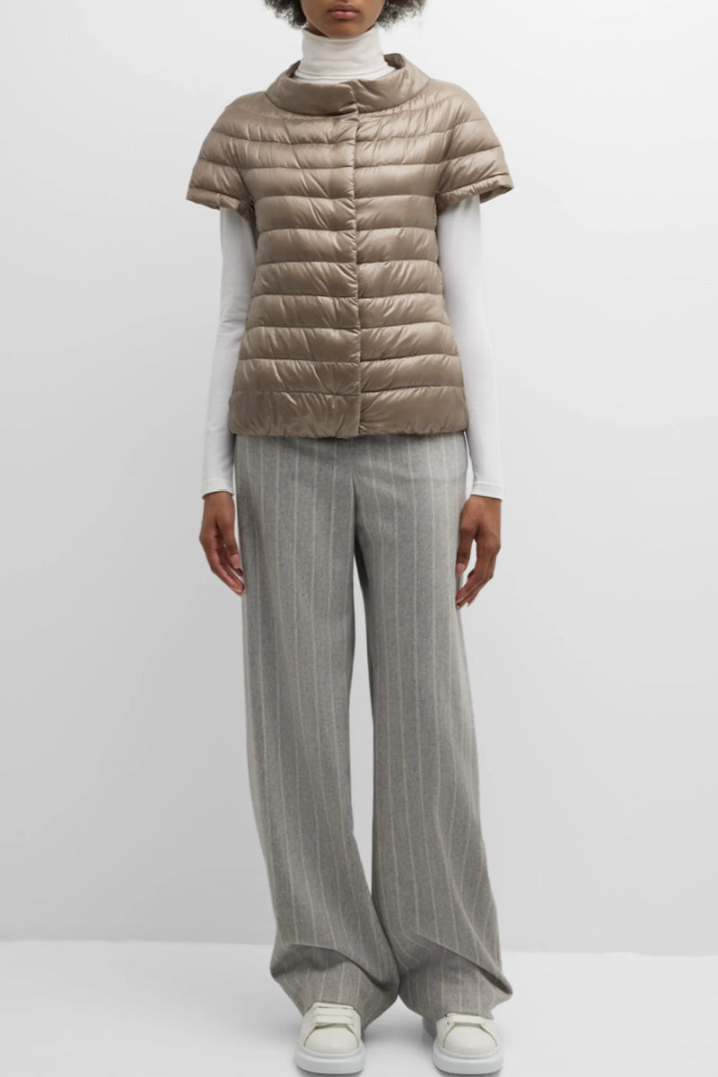 Herno - Emilia Cap Sleeve Quilted Down Jacket
