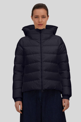 Herno - High-Neck Jacket in Nylon Chamonix - BLUNAVY