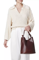 Il Bisonte - Le Laudi Achillea Leather Bucket Bag - 507BROWN