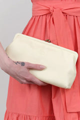 Il Bisonte - Manuela Classic Clutch Bag - BIANCOLA
