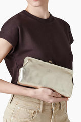Il Bisonte - Manuela Classic Clutch Bag - PLATINO