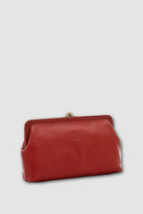 Il Bisonte - Manuela Classic Clutch Bag - ROSSO