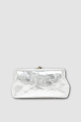 Il Bisonte - Manuela Classic Clutch Bag - SILVER