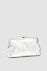 Il Bisonte - Manuela Classic Clutch Bag - SILVER