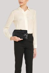 Il Bisonte - Manuela Clutch Bag - BLACK