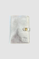 Il Bisonte - Medium Flap Leather Wallet - SILVER