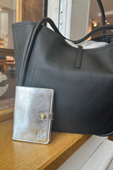 Il Bisonte - Medium Flap Leather Wallet - SILVER